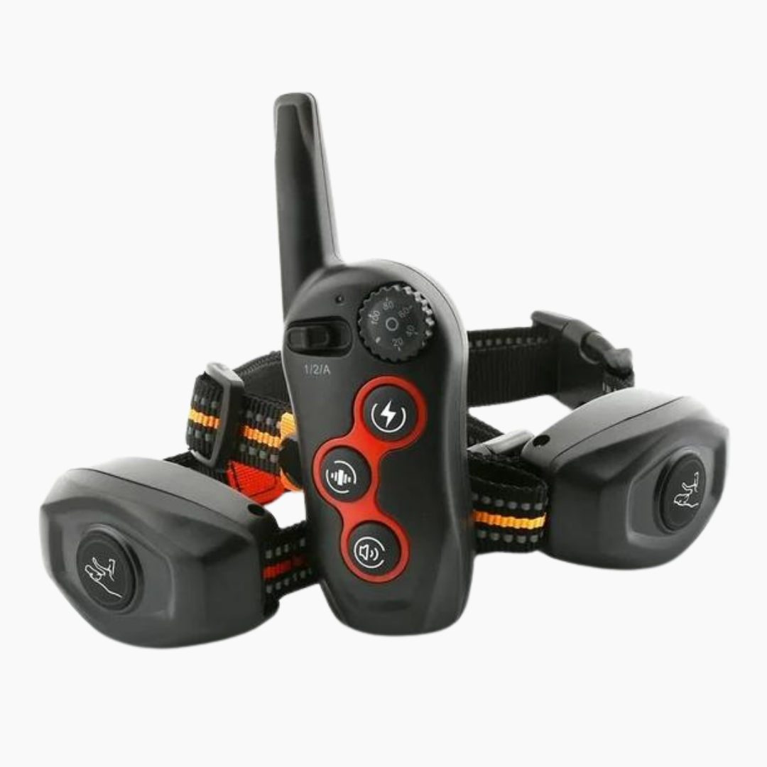 طوق تدريب كلاب ذكي مع جهاز تحكم عن بعد - مضاد للنباح تلقائي، 3 أوضاع تدريب، مقاوم للماء