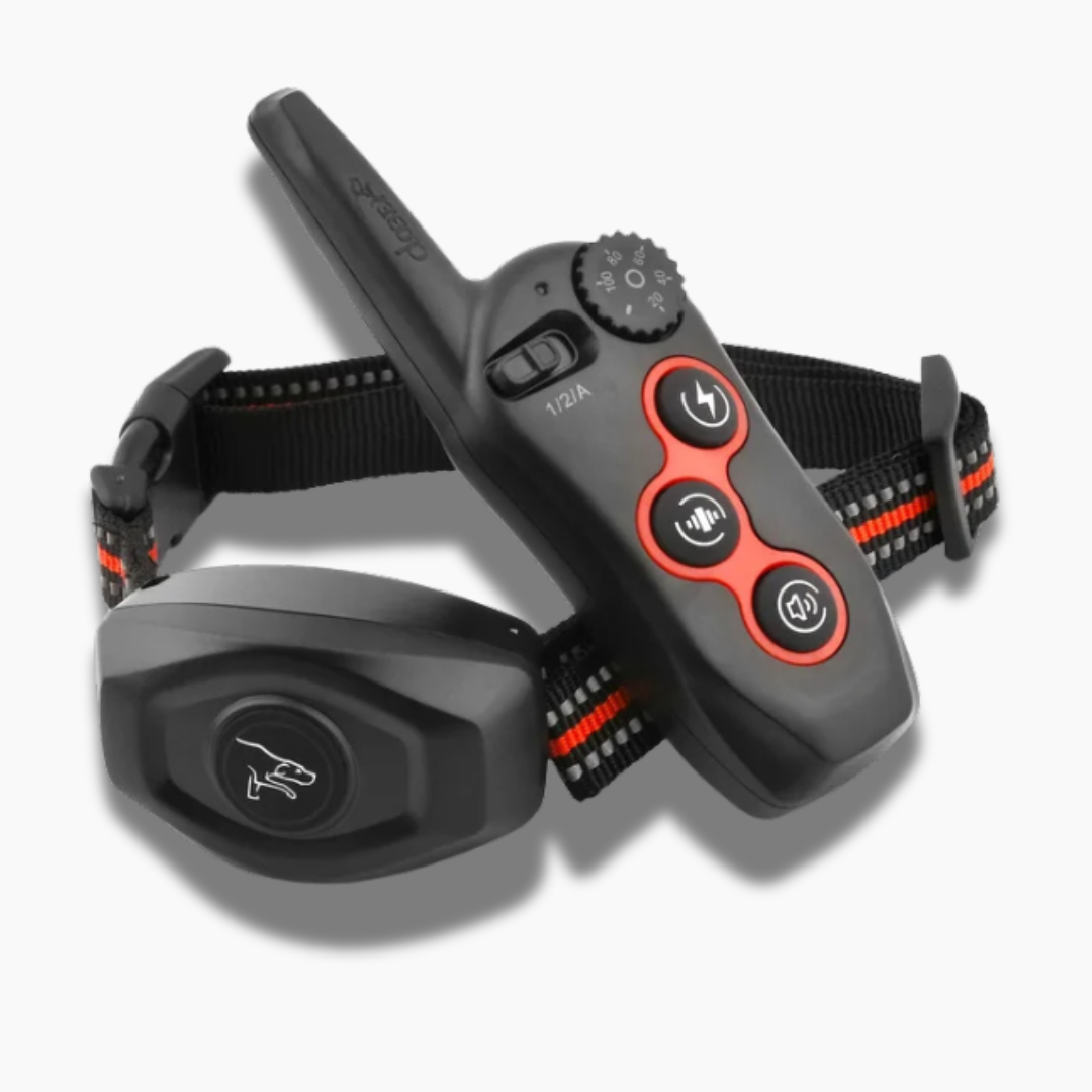 طوق تدريب كلاب ذكي مع جهاز تحكم عن بعد - مضاد للنباح تلقائي، 3 أوضاع تدريب، مقاوم للماء