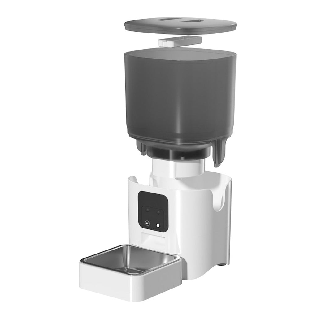 Automatic Pet Feeder - 6L - App Control - Alexa Compatible - Stainless Steel Tray - BPA-Free