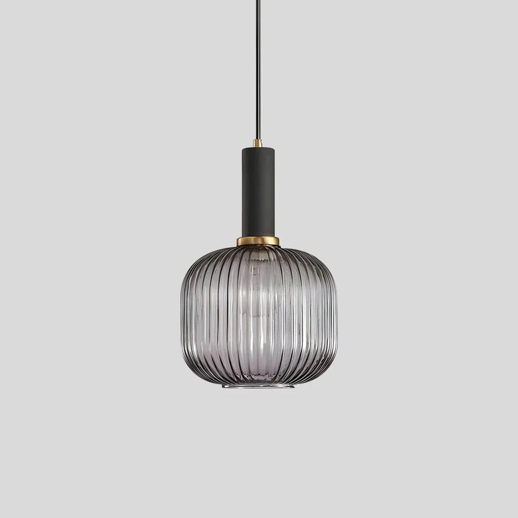 Nordic Vintage Glass Striped Pendeant Light - Orntli