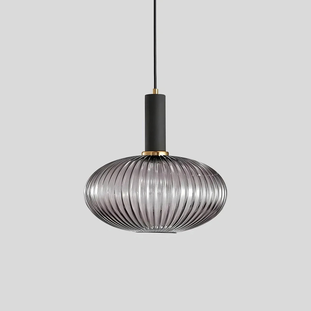 Nordic Vintage Glass Striped Pendeant Light - Orntli