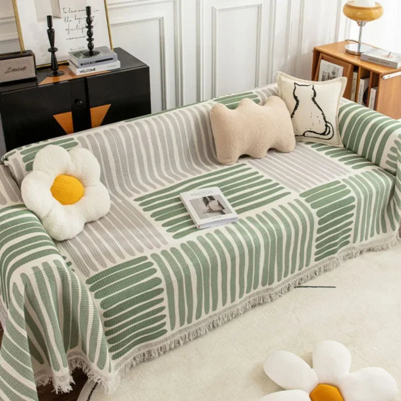 غطاء أريكة هافنلوم بحافة شرابة | أورنتلي