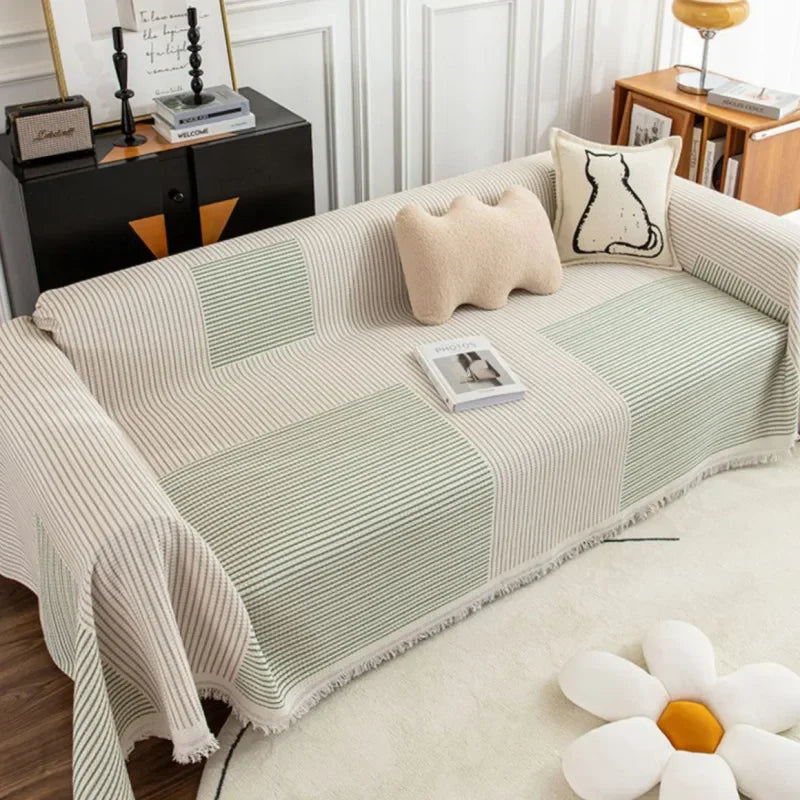 HavenLoom タッセルトリム付きソファカバー | Orntli