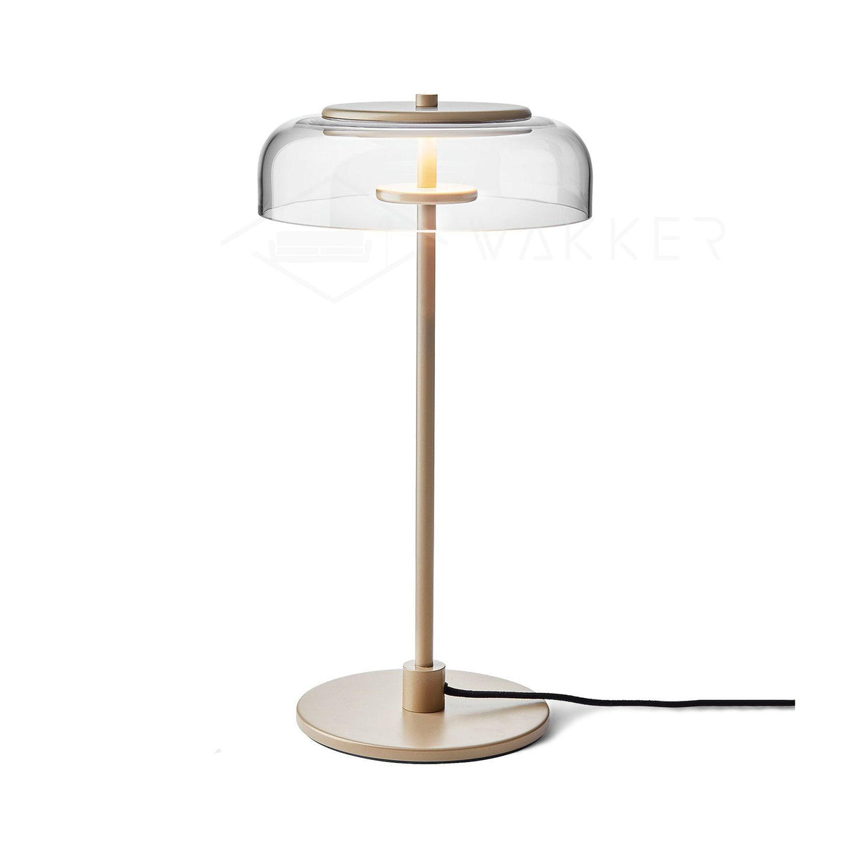 Stolní lampa Solara — zapojení do zásuvky s vypínačem