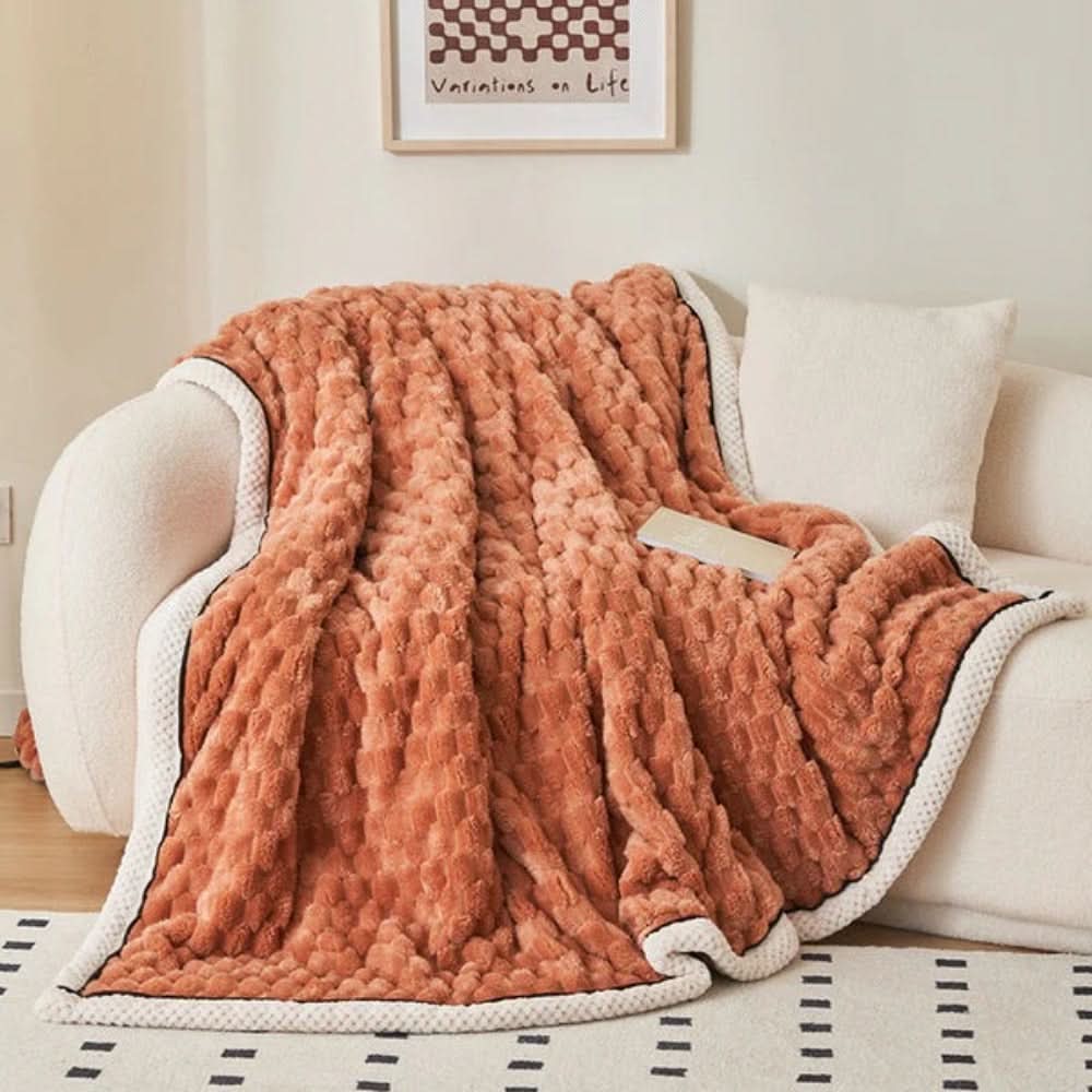 Velvet Haven Blanket Luxuriously Soft Dotted Sherpa Fleece For Cozy Evenings