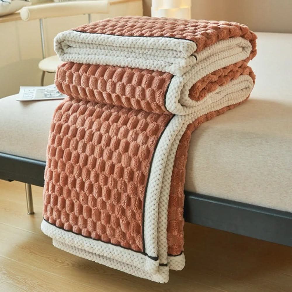 Velvet Haven Blanket Luxuriously Soft Dotted Sherpa Fleece For Cozy Evenings
