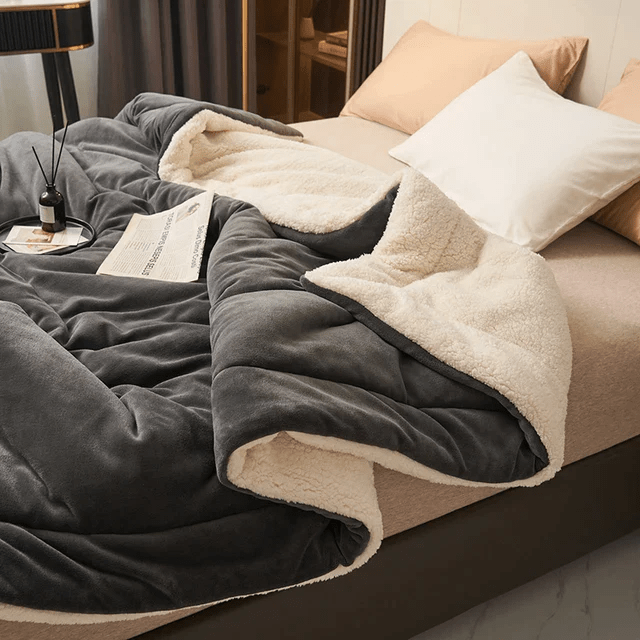 CozyNest Soft Flannel Fleece Blanket For Cozy Home Warmth And Security