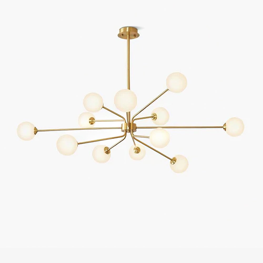 Lampadario a bracci Solaire — design Sputnik, opzioni da 6/9/12 luci