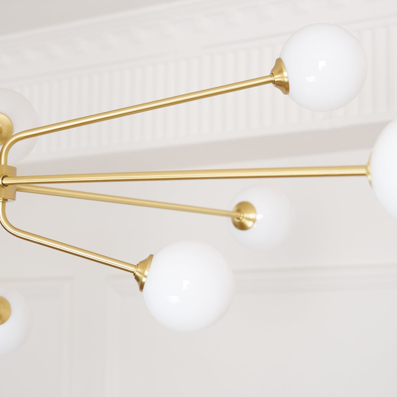 Lampadario a bracci Solaire — design Sputnik, opzioni da 6/9/12 luci