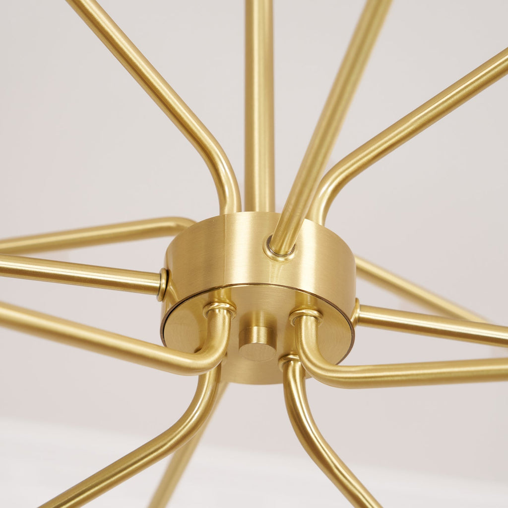 Lampadario a bracci Solaire — design Sputnik, opzioni da 6/9/12 luci