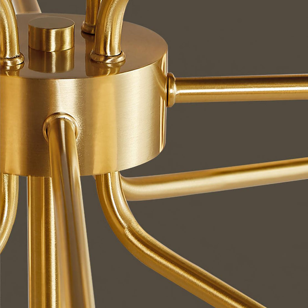 Lampadario a bracci Solaire — design Sputnik, opzioni da 6/9/12 luci