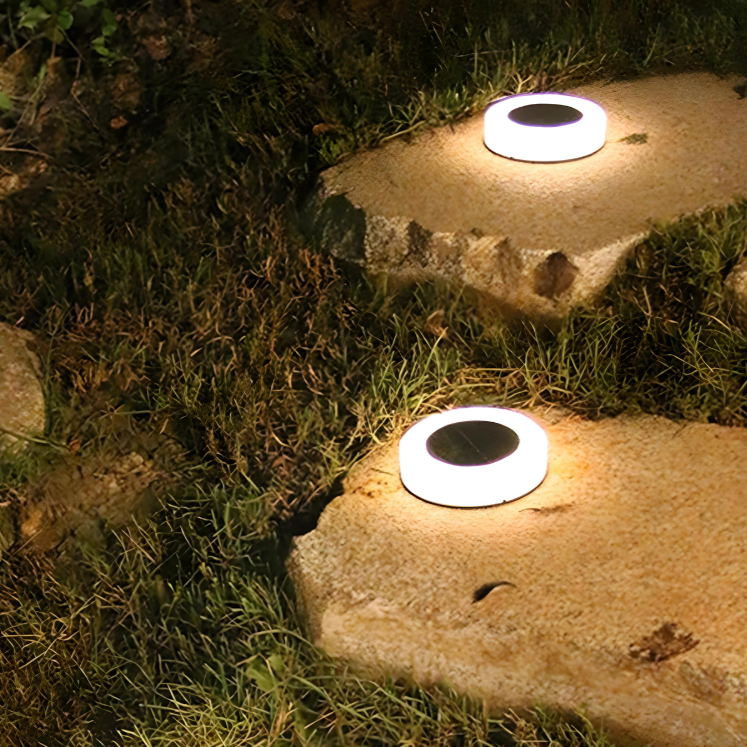 BrillPath kültéri napelemes LED földbe süllyesztett lámpák lépcsőkhöz és ösvényekhez Orntli