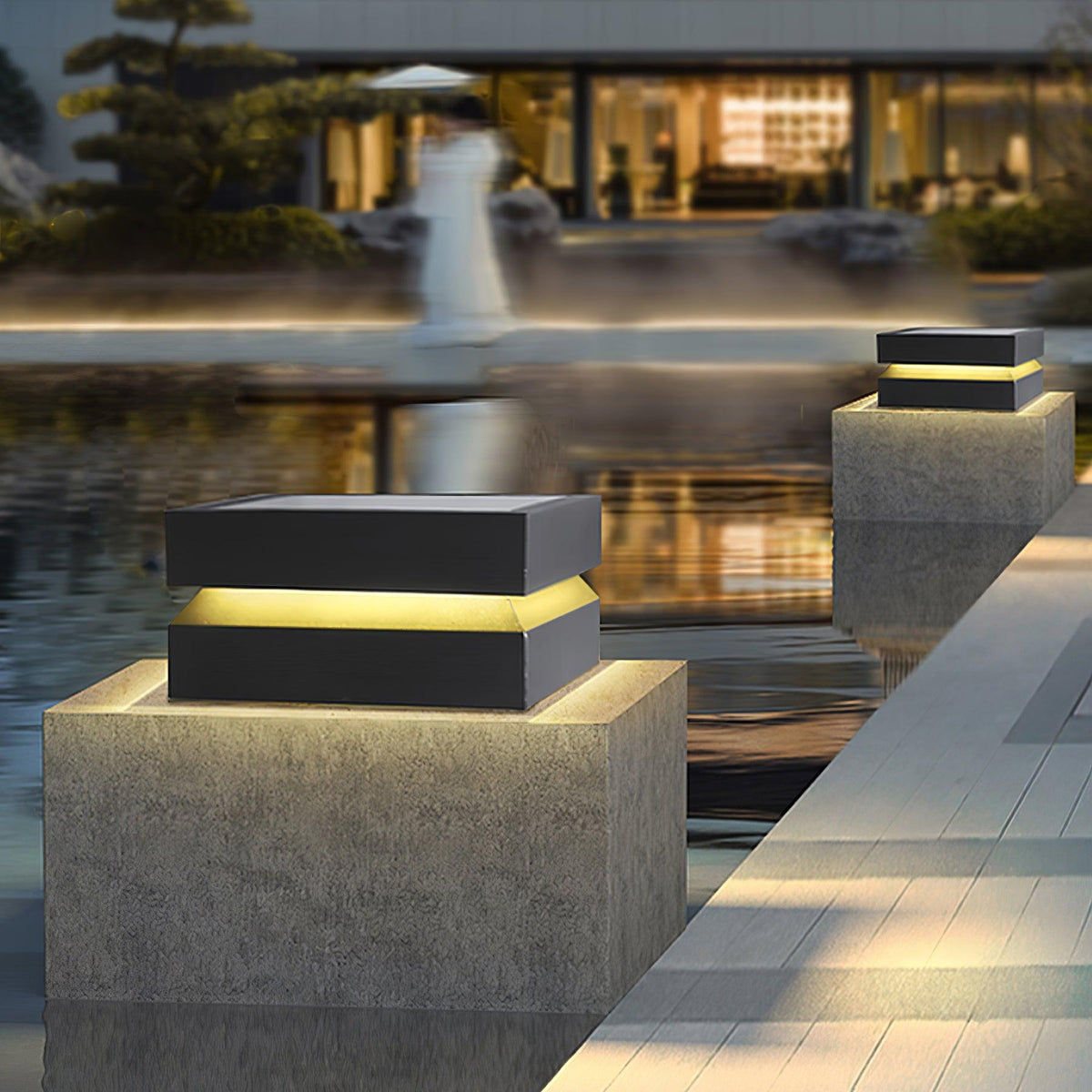 IP65 Weatherproof Square Post Outdoor Lamp