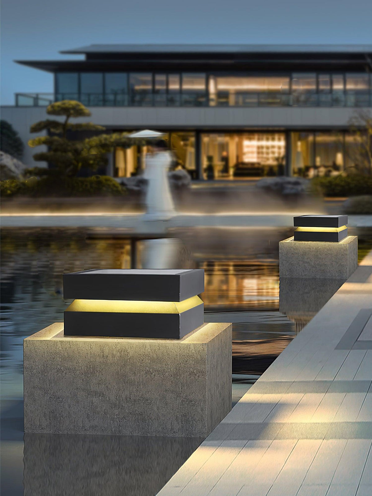 IP65 Weatherproof Square Post Outdoor Lamp