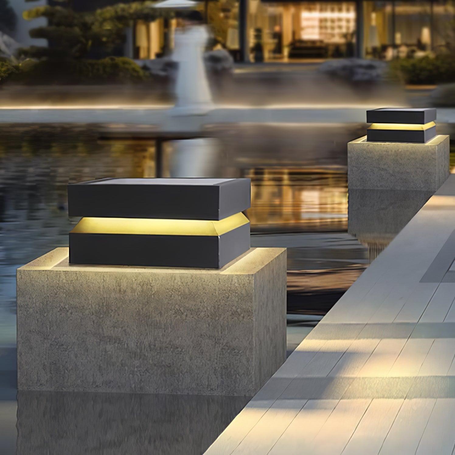 IP65 Weatherproof Square Post Outdoor Lamp