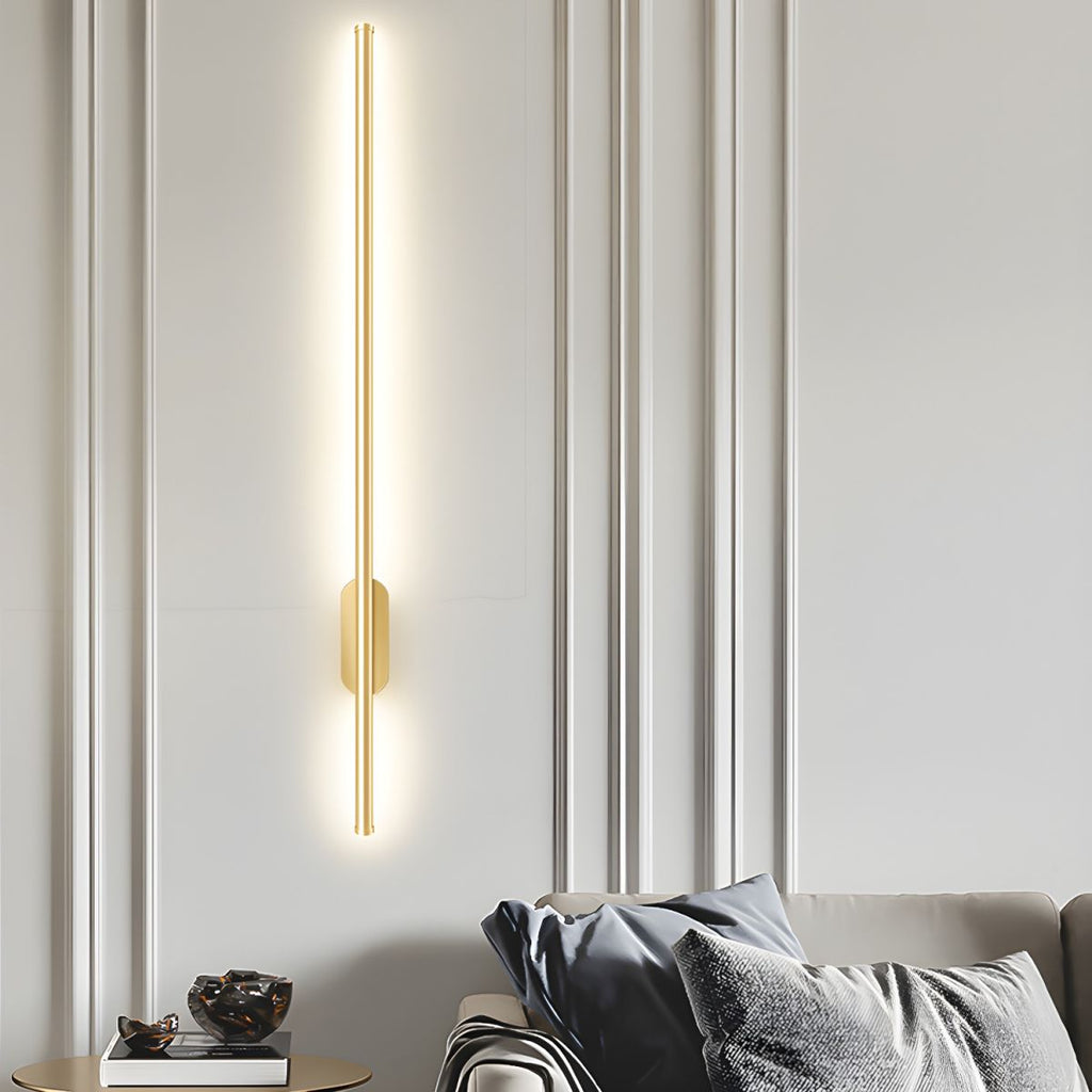 Seraphina Linear Wall Sconce — Vertical Profile, Gold or Black
