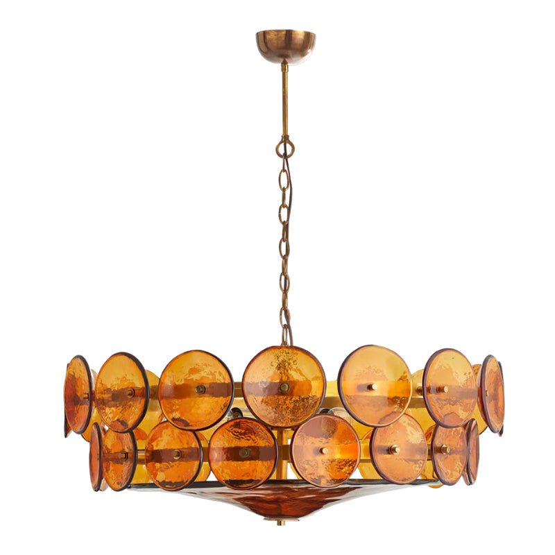 Solaris Disc Glass Chandelier - Vakkerlight