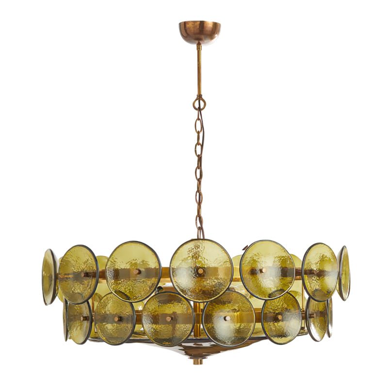 Solaris Disc Glass Chandelier - Vakkerlight