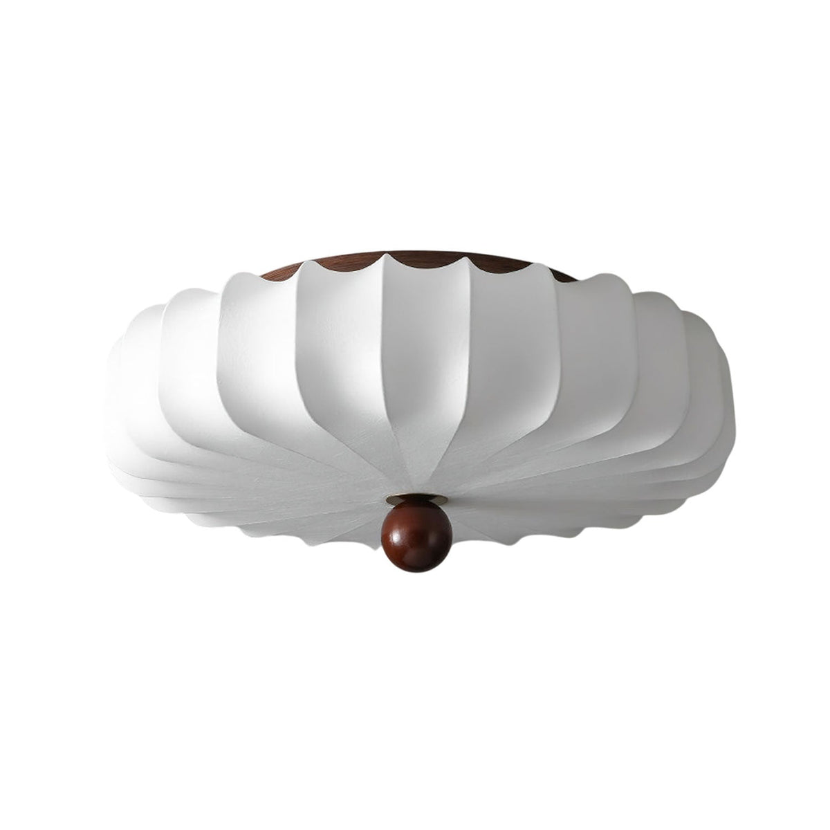Plafoniera floreale Solenne — Silhouette floreale smerlata, luce soffusa diffusa