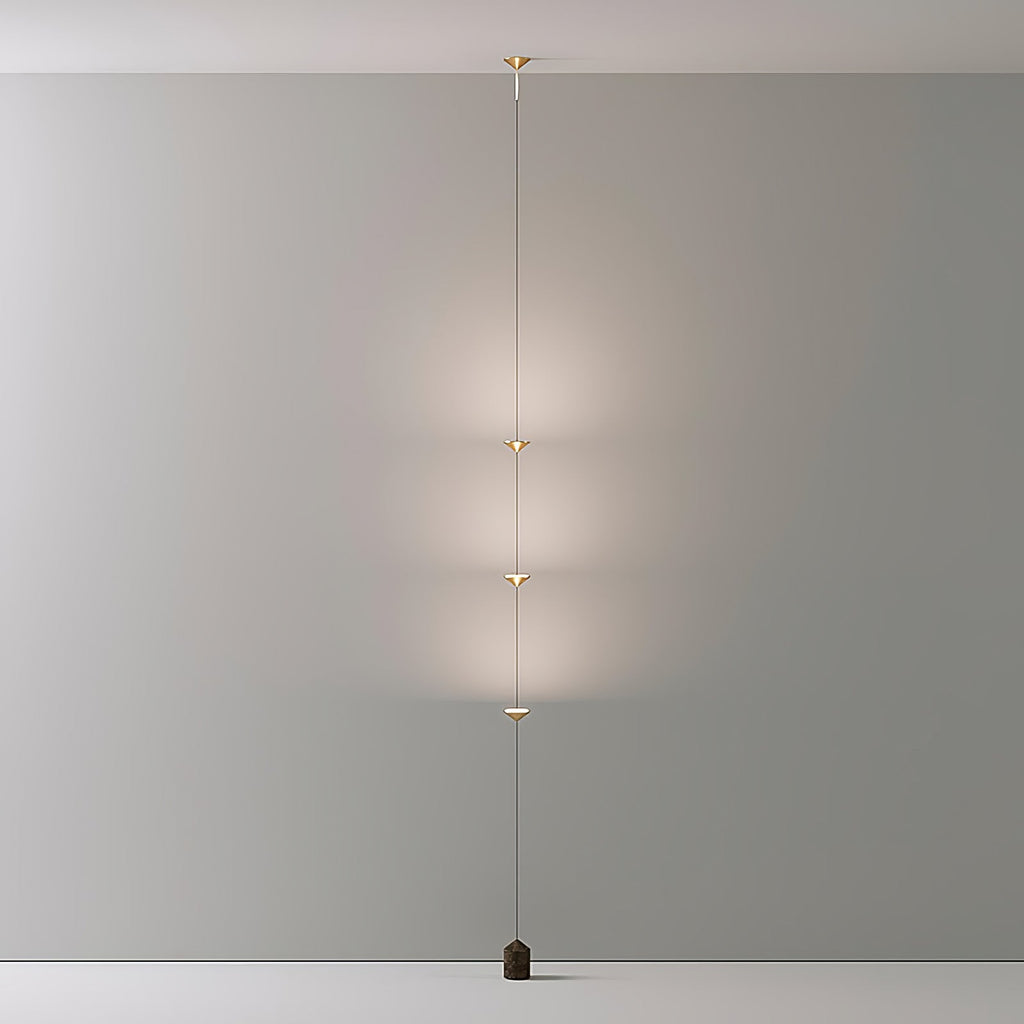 Soreluna 3- oder 4-flammige Stehlampe — Gold & Schwarz