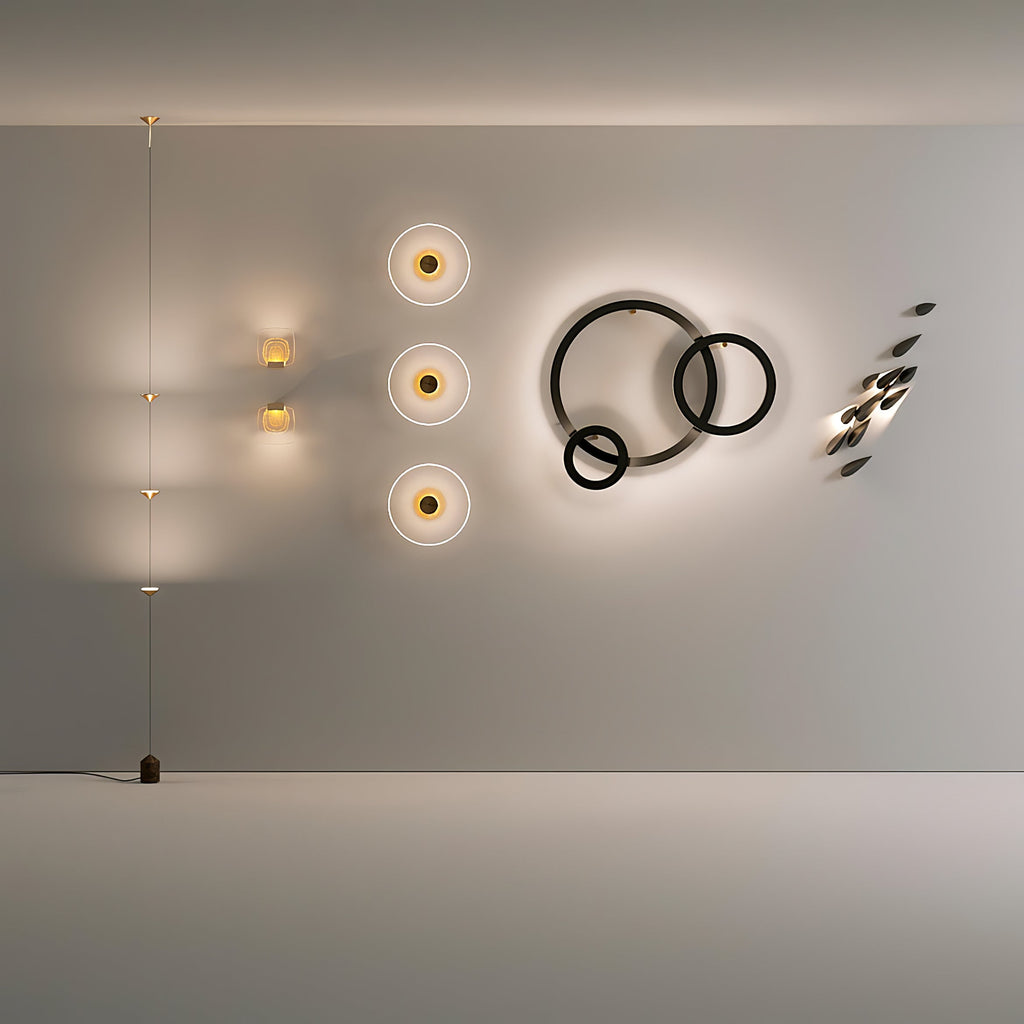 Soreluna 3- oder 4-flammige Stehlampe — Gold & Schwarz