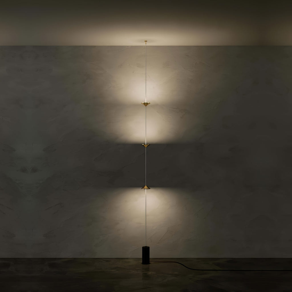 Soreluna 3- oder 4-flammige Stehlampe — Gold & Schwarz