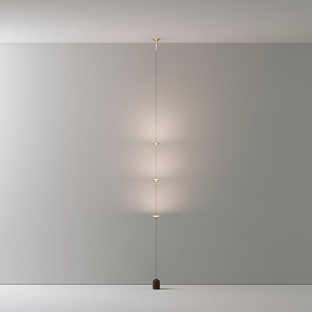 Soreluna 3- oder 4-flammige Stehlampe — Gold & Schwarz