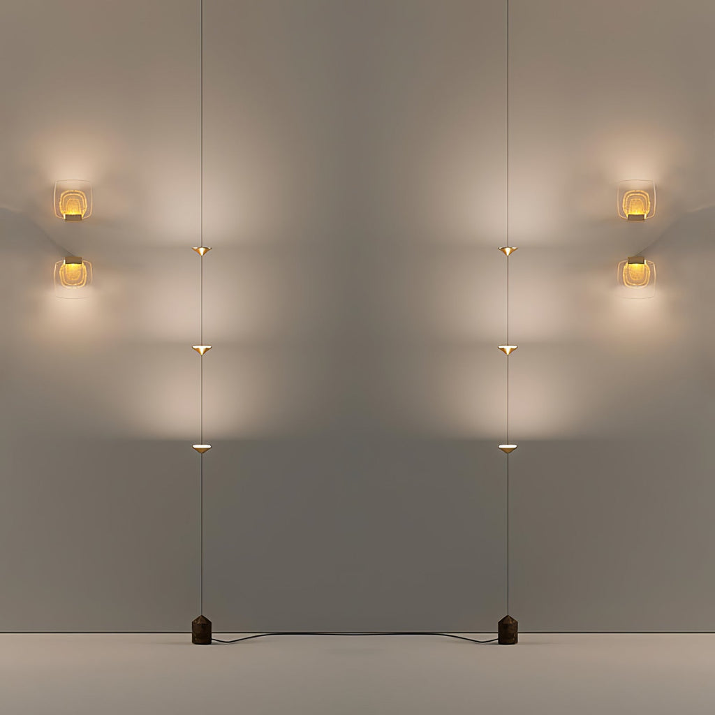 Soreluna 3- oder 4-flammige Stehlampe — Gold & Schwarz