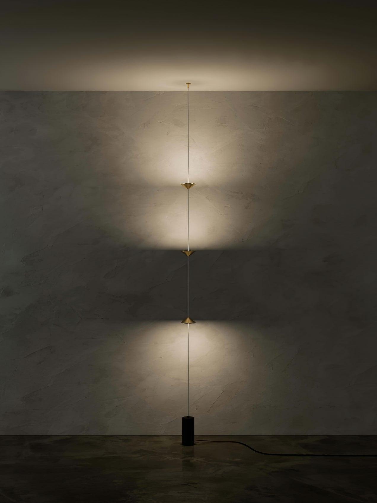 Soreluna 3- oder 4-flammige Stehlampe — Gold & Schwarz