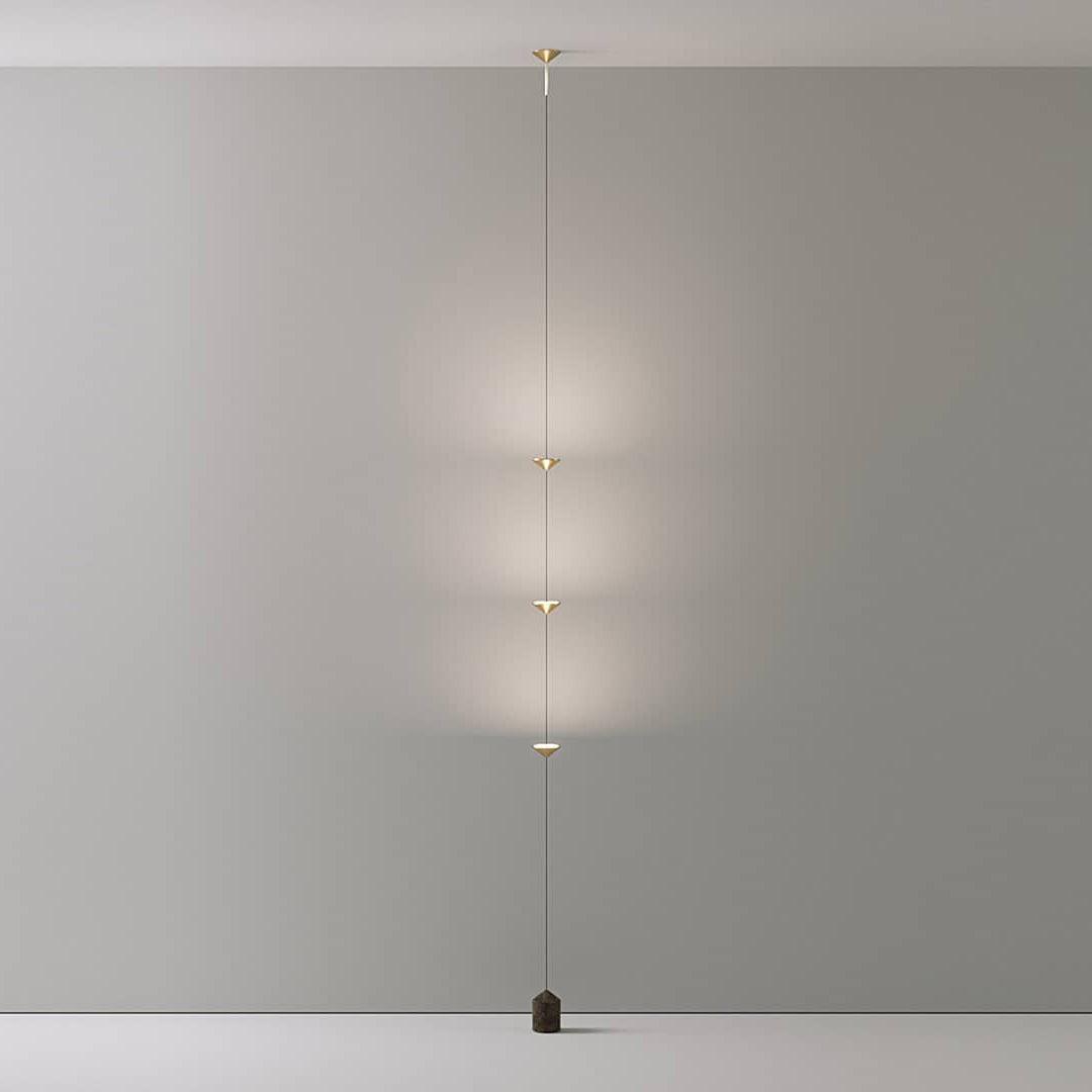 Soreluna 3- oder 4-flammige Stehlampe — Gold & Schwarz
