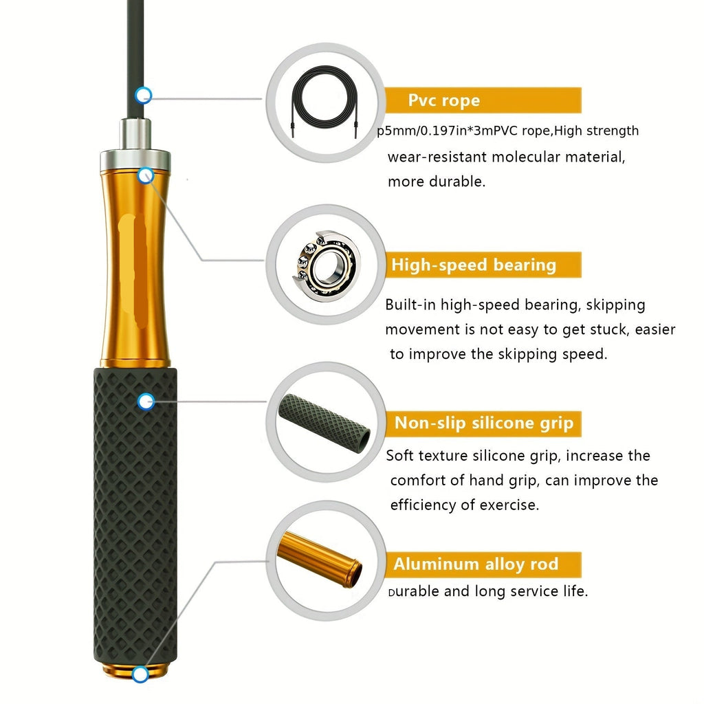 Adjustable Weighted Jump Rope for Enhanced Speed Training