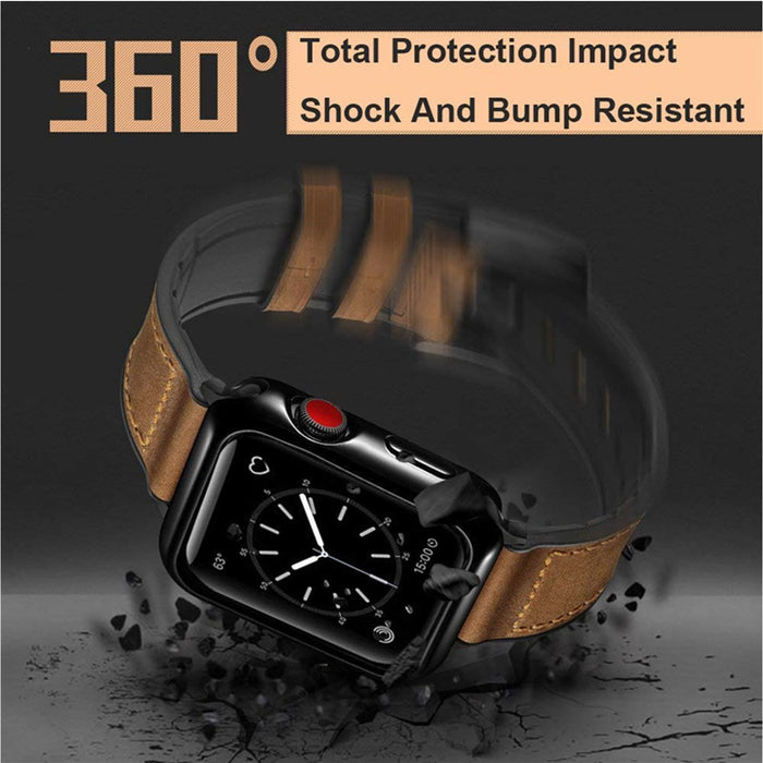 Correa de lujo de cuero para Apple Watch