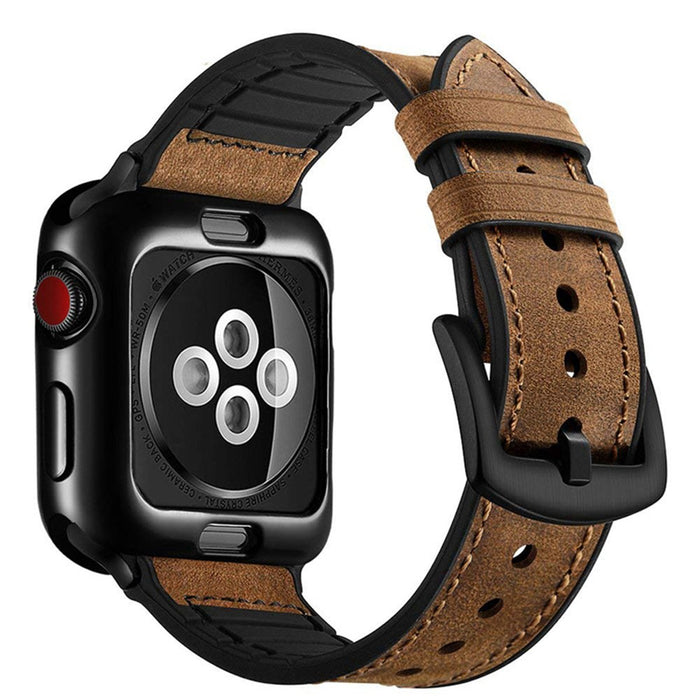 Correa de lujo de cuero para Apple Watch