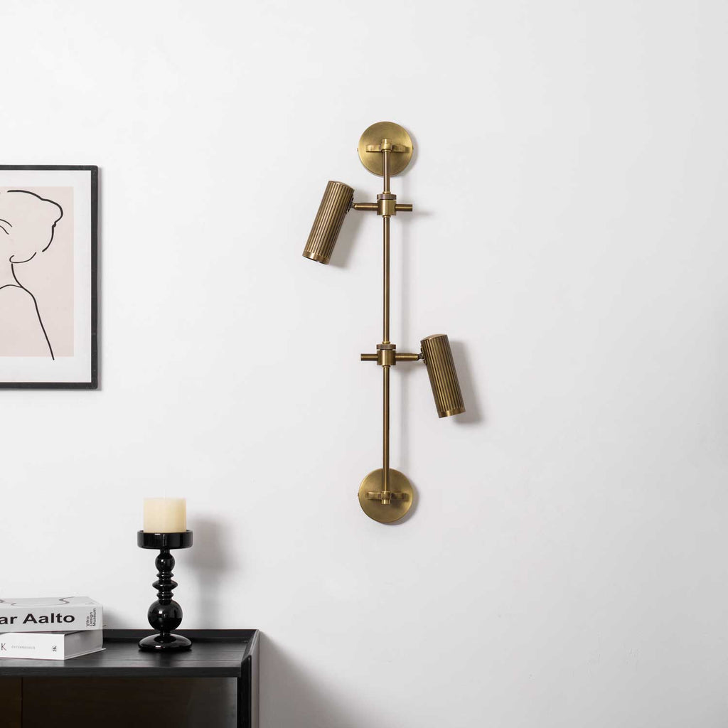 Vintage Adjustable Spot Rail Wall Light