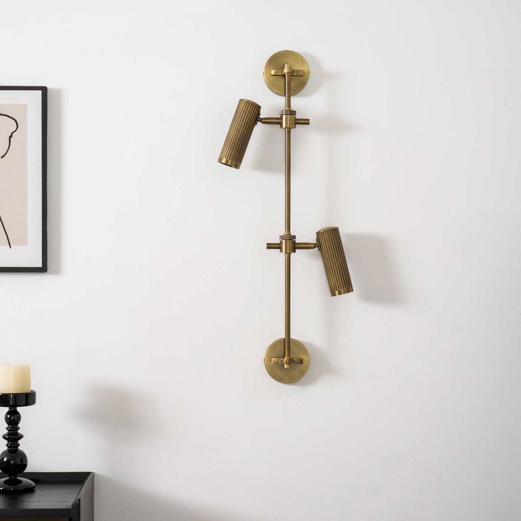 Vintage Adjustable Spot Rail Wall Light