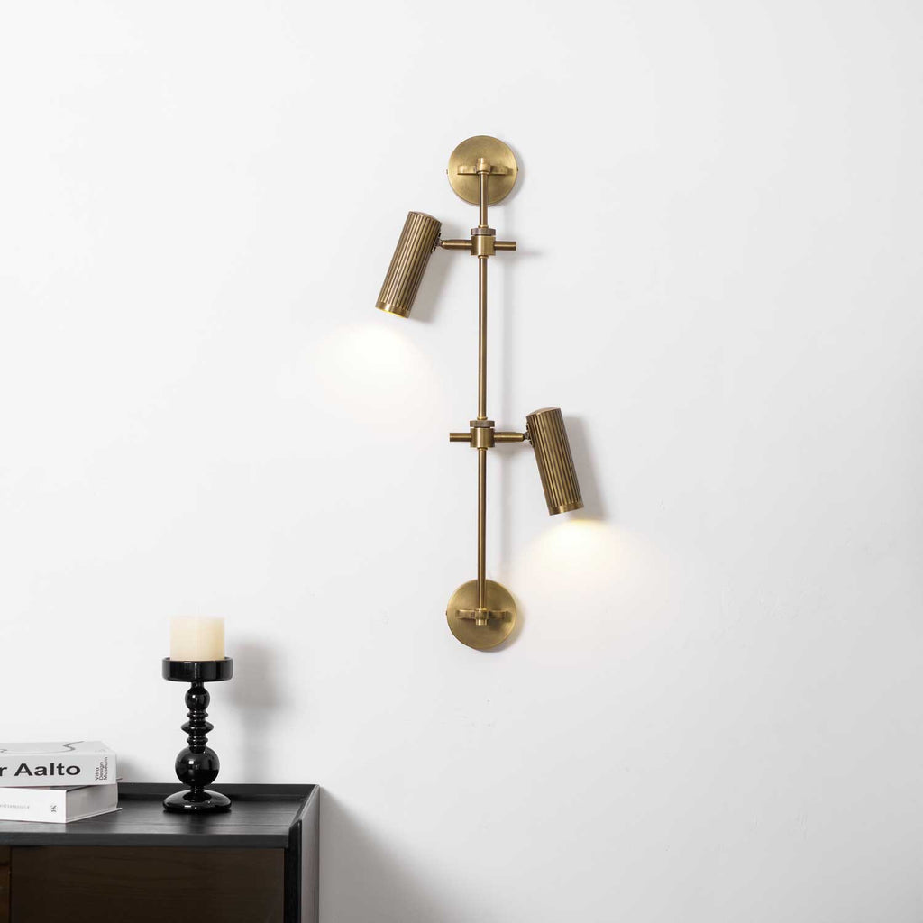 Vintage Adjustable Spot Rail Wall Light