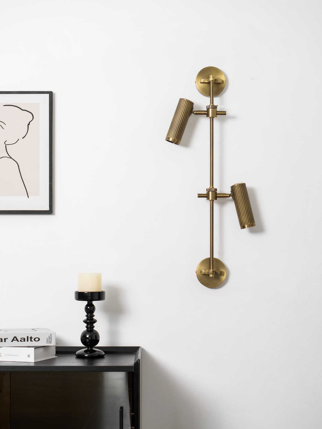 Vintage Adjustable Spot Rail Wall Light