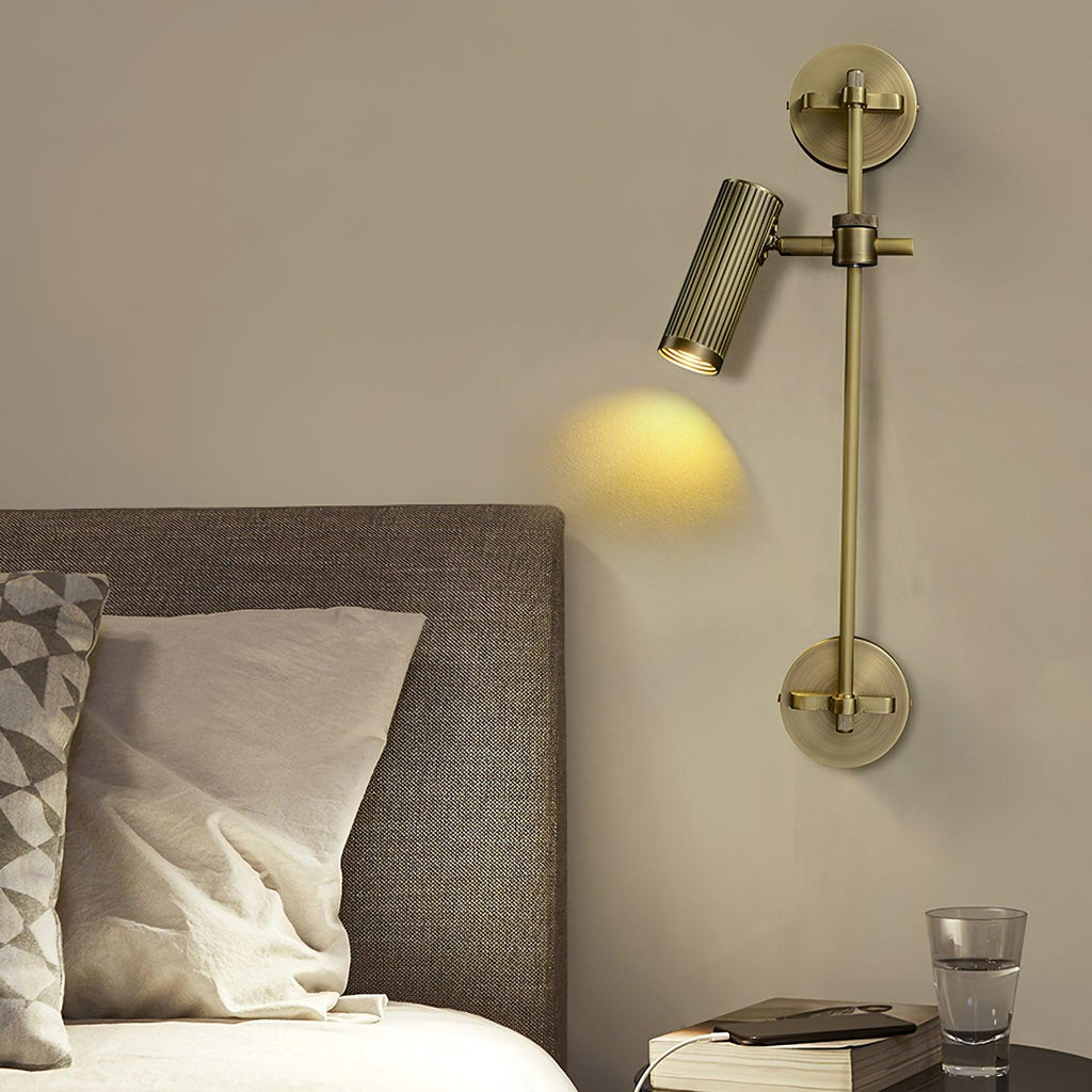 Vintage Adjustable Spot Rail Wall Light