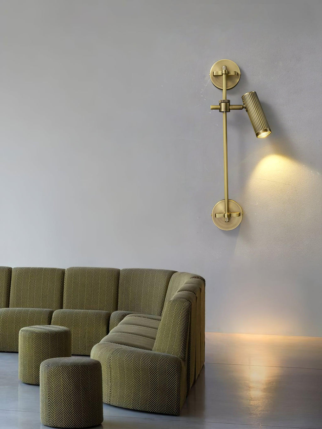 Vintage Adjustable Spot Rail Wall Light