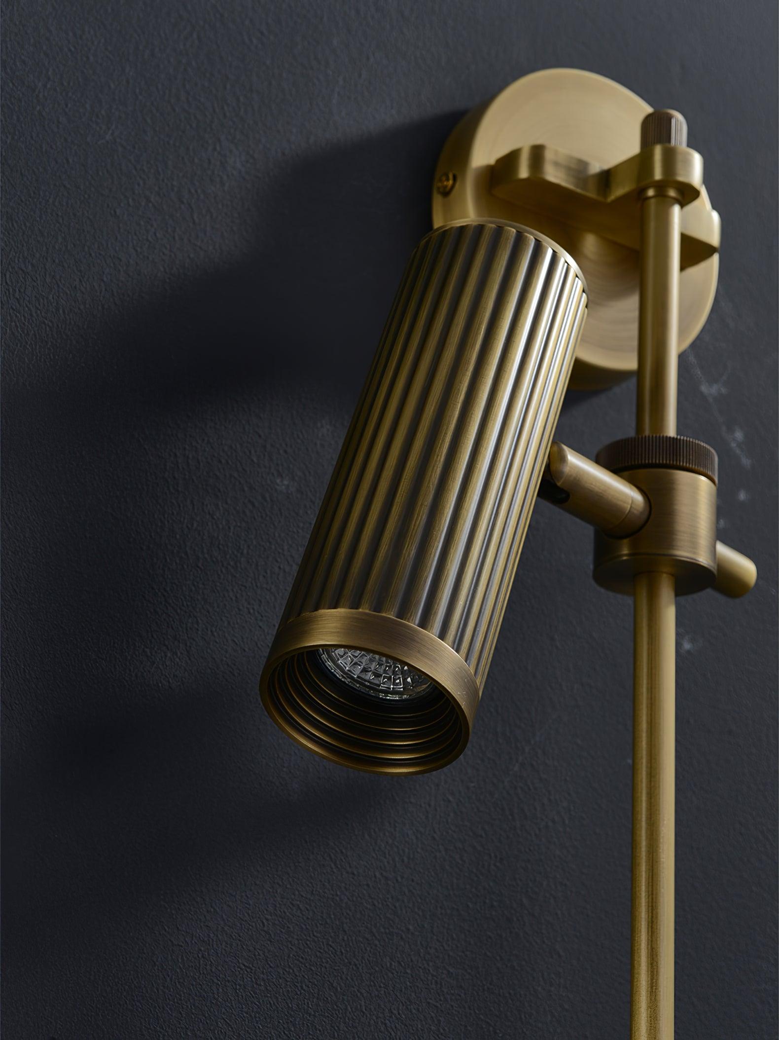 Vintage Adjustable Spot Rail Wall Light