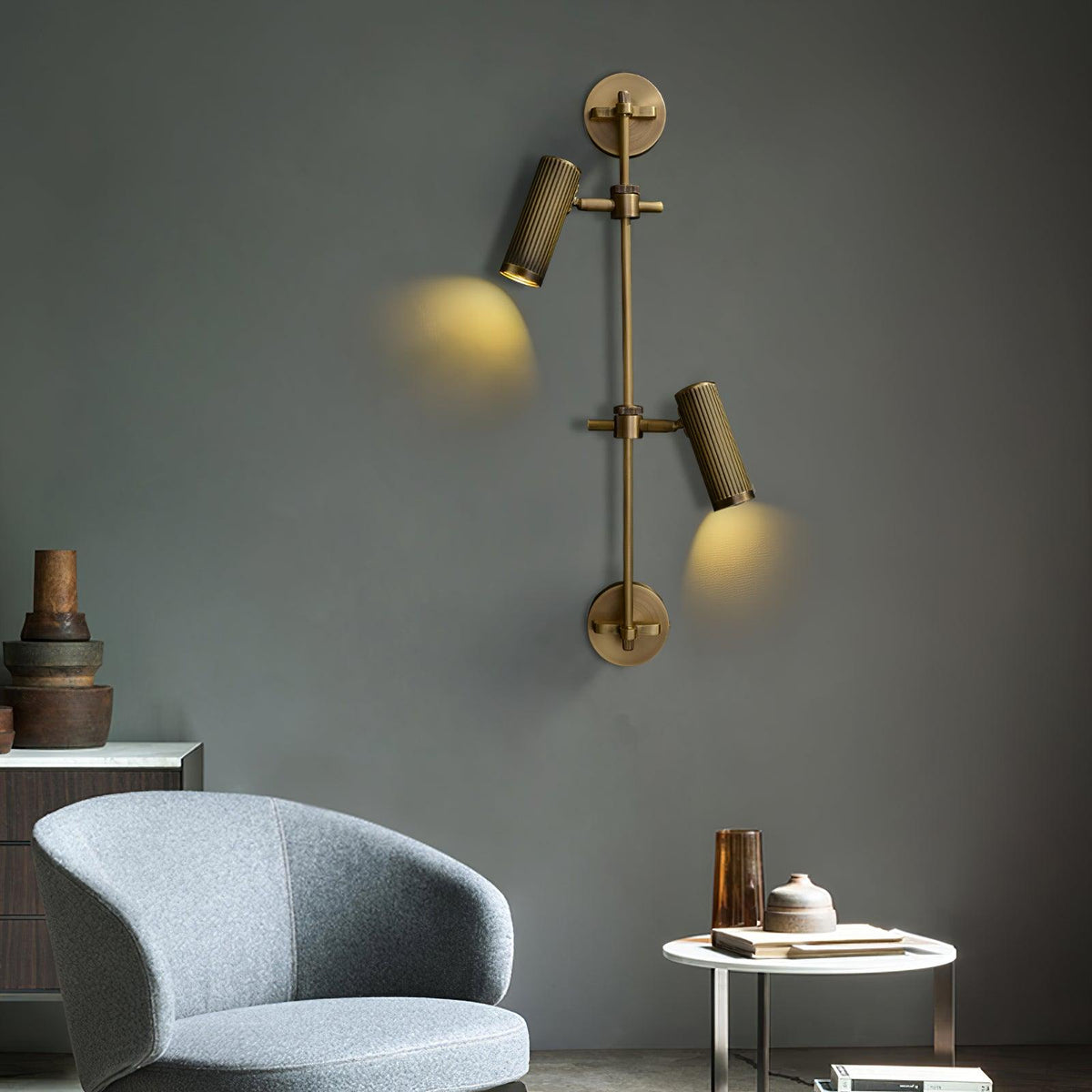 Vintage Adjustable Spot Rail Wall Light