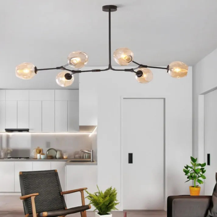 Vespara Delad Sputnik Pendellampa Med Glaskulor