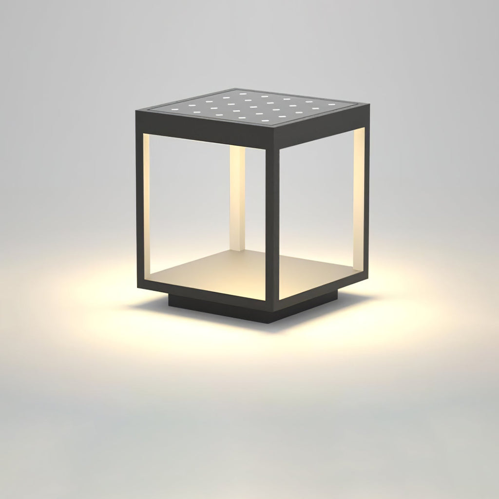 Square Frame Fence Post Garden Light - Vakkerlight