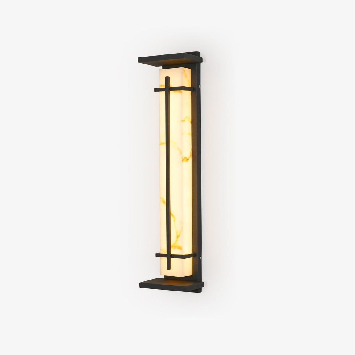 Outdoor IP65 Wall Light — Square Alabaster