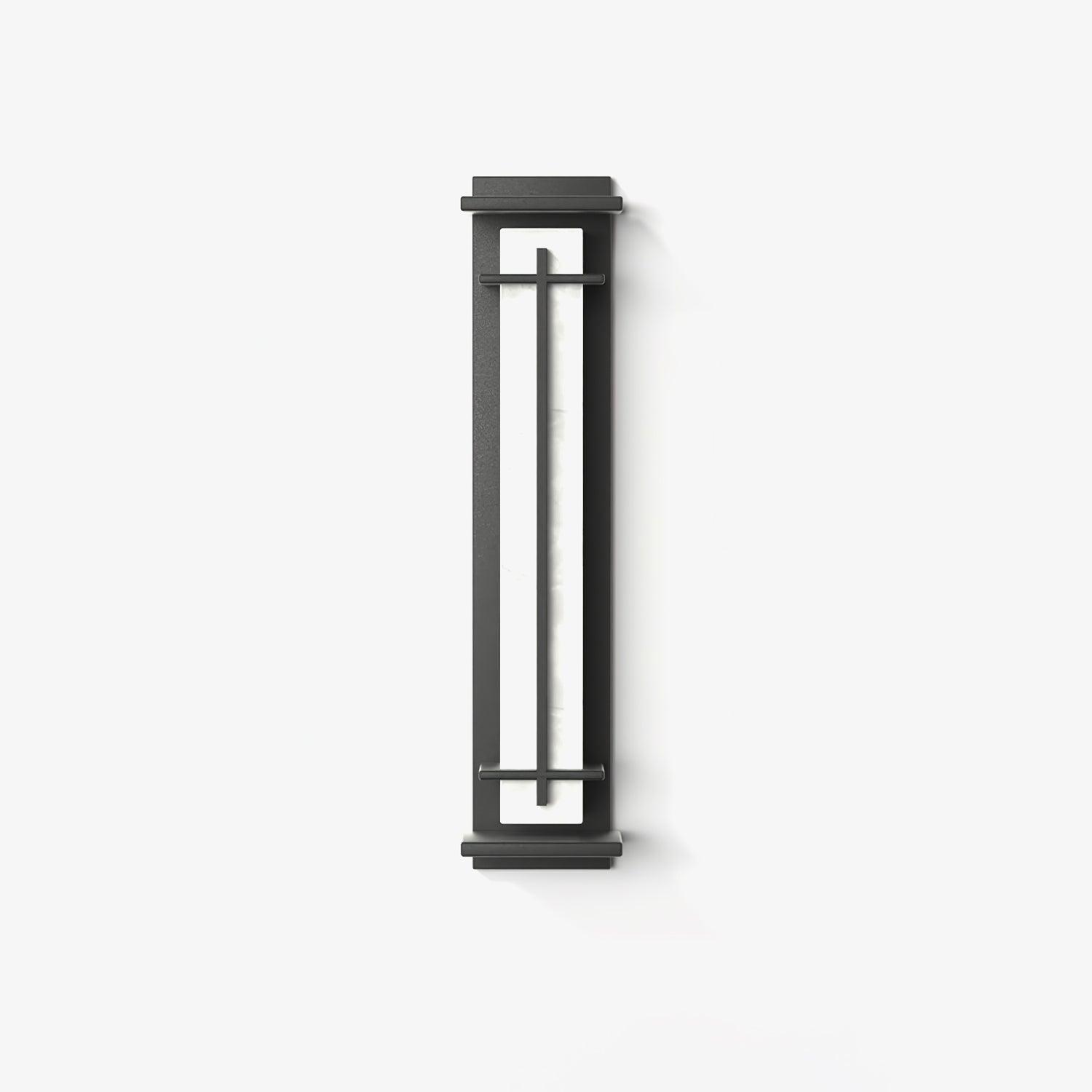 Outdoor IP65 Wall Light — Square Alabaster