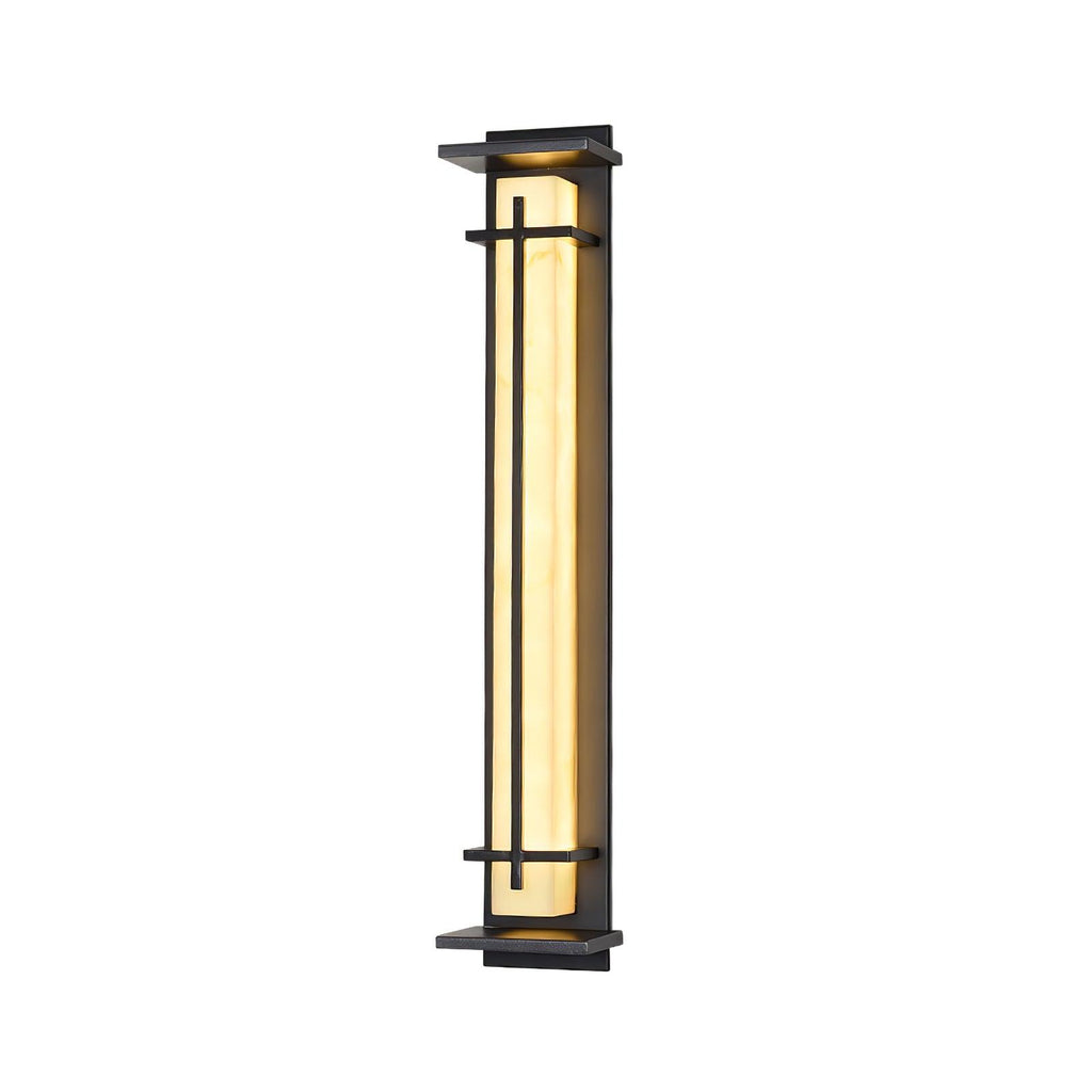 Outdoor IP65 Wall Light — Square Alabaster