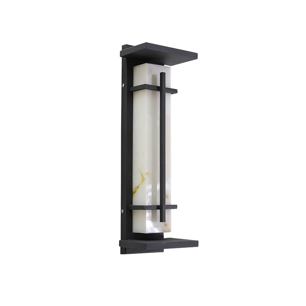 Outdoor IP65 Wall Light — Square Alabaster
