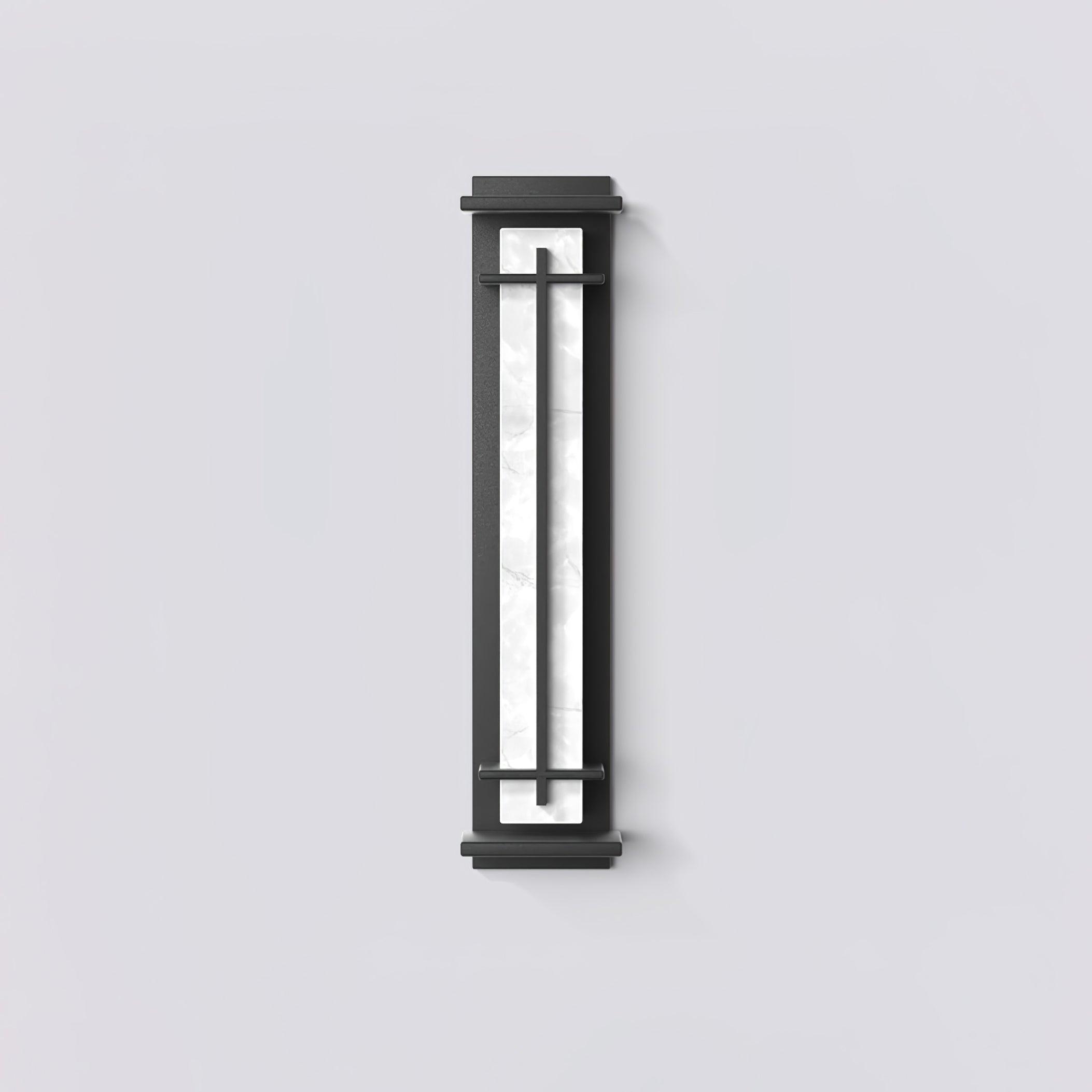 Outdoor IP65 Wall Light — Square Alabaster