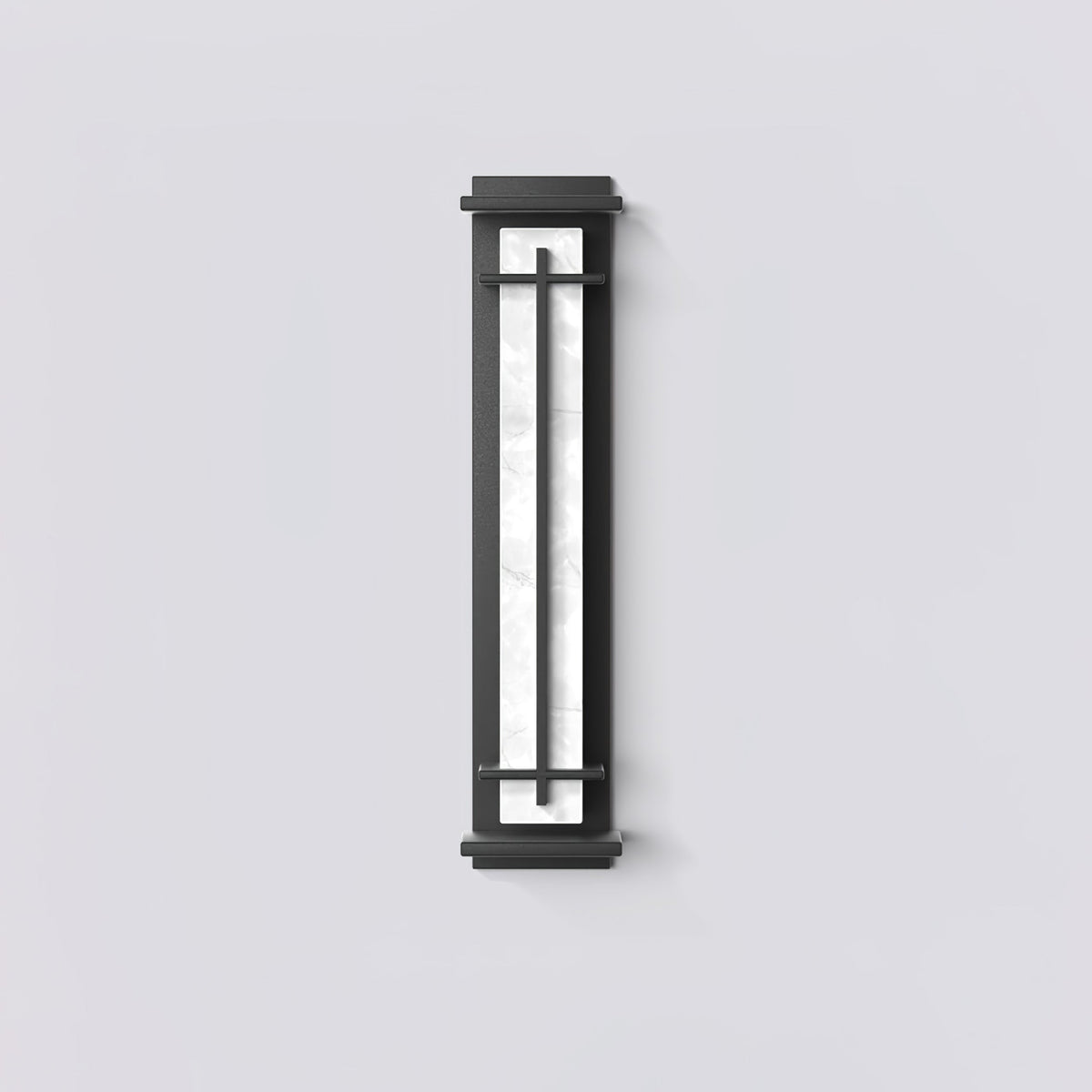 Lámpara de pared exterior cuadrada de alabastro — impermeable IP65, tres tamaños