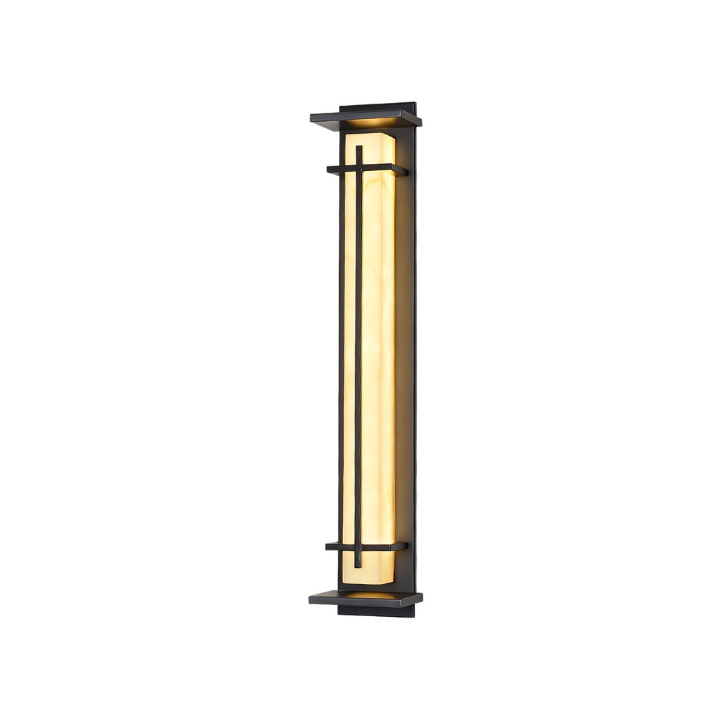 Outdoor IP65 Wall Light — Square Alabaster
